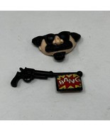 1990 Mirage Under Cover Trench Coat TMNT Mask &amp; Gun Accessories Only - $12.17