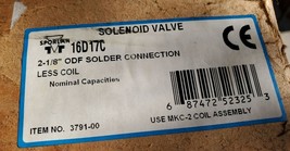 Sporlan 16D17C Solenoid Valve  2-1/8&quot; ODF Solder Connection Use MKC-2 37... - $1,895.16