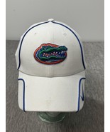 Florida Gators Hat Cap Strap Back White Blue Nike Dri Fit Legacy 91 y2k ... - $19.79