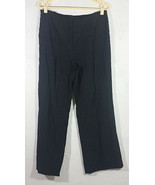 Kasper Sportswear Womens Pants Size 10 Black Textured Elastic Waist Casual - £7.91 GBP