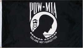 5x8 POW MIA You Are Not Forgotten Flag 5'x8' Banner Grommets FAST USA SHIPPING - £32.76 GBP