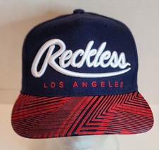Young &amp; Reckless Big R L.A. Navy Blue Script Snap Back Cap Hat - $12.59