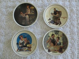 4 - 1990&#39;s KNOWLES Norman Rockwell COLLECTOR MOTHER&#39;S DAY 8-1/2&quot; PLATES - $12.00