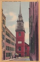 Old North Church Boston Massachusetts MA Paul Revere Postcard B20 - £2.33 GBP
