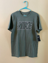 Nike Mens T Shirt Cotton Activewear -  Olive Green - Size S - NWT - £13.34 GBP