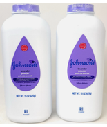 2x Johnson&#39;s Baby Powder Lavender Cornstarch Hypoallergenic 15 oz New Se... - $44.50