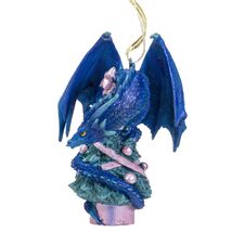 Blue Dragon on Christmas Tree Ornament - $22.99