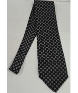 Izod Black Blue/White Pattern Multicolor Silk Mens Necktie Neck Tie - $25.80 CAD