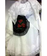 Veracruz Girls XS-XL Folklorico Fiesta Dance Traditional Dress Set White... - £69.63 GBP+