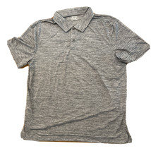 32 Degrees Cool Mens Polo Short Sleeve Shirt XL Charcoal SD Gray Collar 2 Button - $12.10