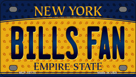 Bills Fan New York Novelty Mini Metal License Plate Tag - $14.95