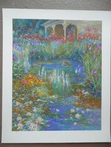 Henri Plisson &quot;Lily Pond&quot; Serigraph Hand Signed &amp; Numbered 1995 Wonderful !!!!! - £154.31 GBP