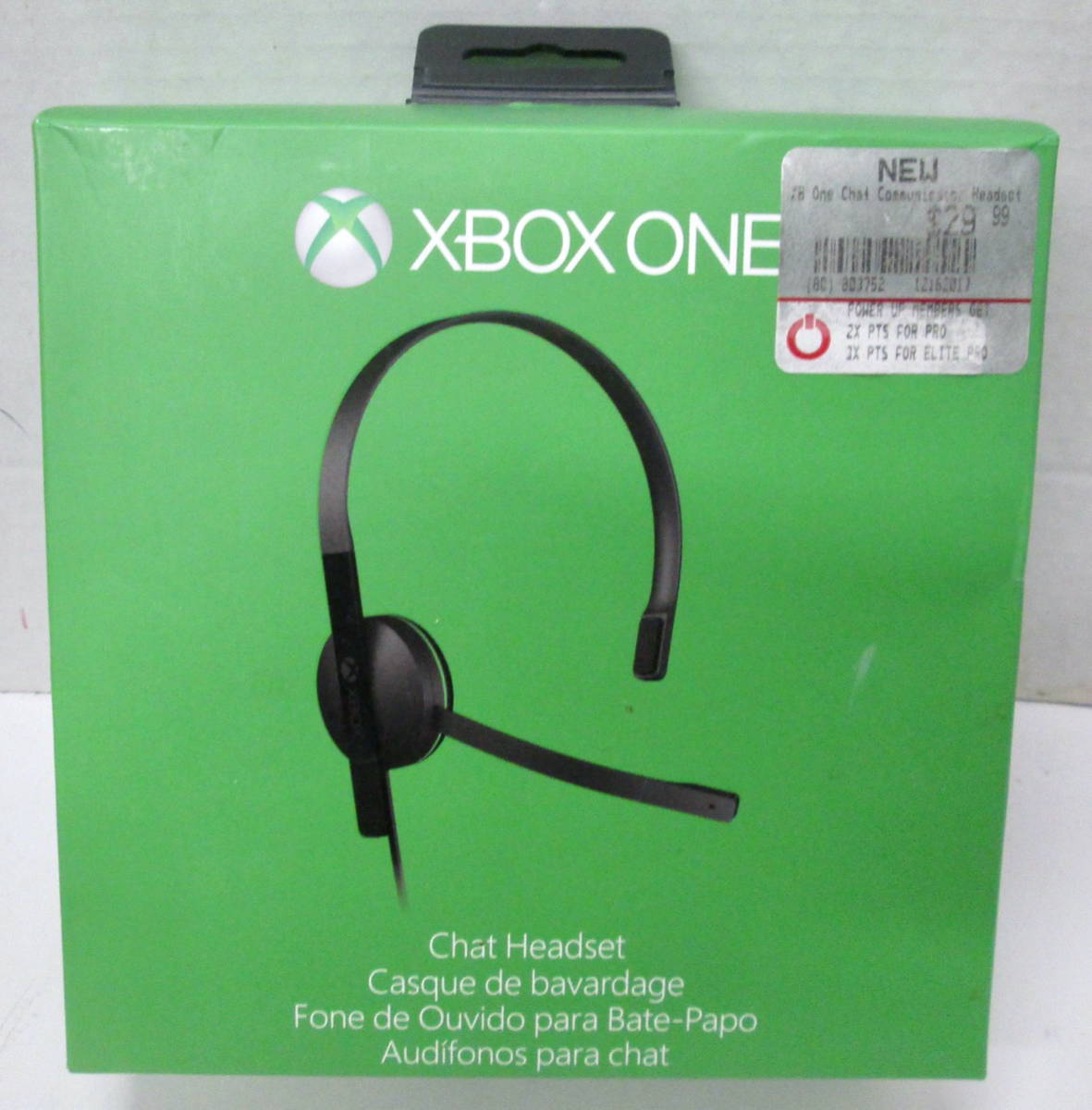 New Open Box Microsoft XBox One Black Chat Headset #1564 - S5V-00007 - $14.24