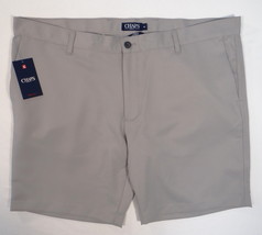Chaps Golf Stay Dry Gray Flat Front Shorts Men&#39;s NWT  - £55.03 GBP