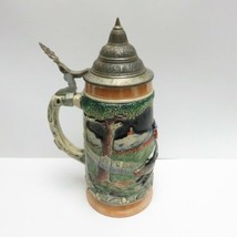 Beer stein vintage mapsa german music swiss musical movement mug 9.5in tall - $87.54