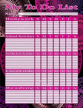Chore Chart/Weekly Planner/to Do List/Message Board - Magnetic Dry Erase - Full  - £12.54 GBP