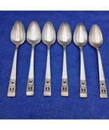Oneida Community Coronation 1936 Set 6 Teaspoon 6&quot; Antique Silverplate - $459.56 MXN