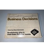 Vintage/Rare Texas Instruments TI 58/59 Business Decisions Library NEW O... - $271.64 CAD