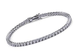 1 Row AAA Gold Silver All Iced Out Tennis Bling Lab - £50.19 GBP