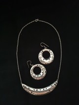 Set of silver (925) Necklace and earrings, marked - £53.71 GBP