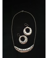 Set of silver (925) Necklace and earrings, marked - £48.87 GBP