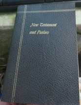 New testament and Psalms Bible Large print KJV Softcover Black - £14.66 GBP