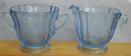 INDIANA MADRID BLUE RECOLLECTION SUGAR BOWL &amp; CREAMER PITCHER -
show ori... - £23.26 GBP
