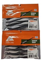 Lot of 2 Ozark Trail, 5” Shiner Shad, Smokin Shad Fishing Lure, 9 Count - £10.94 GBP