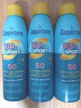 3 Coppertone Kids Sport Sunscreen Spray SPF 50 Spray Sunscreen for Kids 5.5 OZ - £15.46 GBP