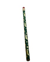 Pencil vtg school writing instrument HB Christmas Stocking Green Gold Ho... - £11.63 GBP