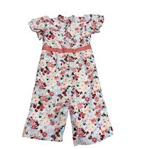 Floral Girls Ruffle Sleeve Jumpsuit By Janie And Jack Size 3 - $26.80 CAD