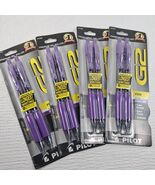 NEW Pilot G2 Premium Gel Roller Pens set 8 Fine Point 0.7 mm Purple ink ... - $17.00