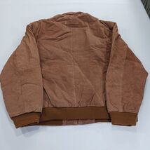 VTG Ash Creek Trading Mens L Insulated Bomber Jacket Brown Suede Genuine Leather image 2