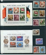 Germany 1953 2Souvenir Sheet Mi Block 8-9A/344-3 Sc 137-6/144a/146a CV$2... - £79.13 GBP