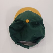 Team MLB OC Sport A's Oakland Athletics Yellow/Green Back Strap Baseball Cap Hat image 6