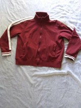 Men&#39;s Urban Pipeline Up Full Zippered Sweater Burgundy Size XXL - $27.71