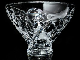 Lalique Verone Crystal Clear Vase 11" Diameter by 7.5" Tall  18 pounds image 7