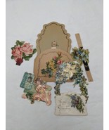 *Doesn&#39;t Work* 1921 Die Cut Foldout Cupid With Speaker Of Flowers Valent... - $9.89