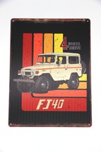 Toyota Land Cruiser FJ40 Wall Decor Art Sign Aluminum 16&quot;H X 12&quot;W - €21,89 EUR