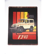 Toyota Land Cruiser FJ40 Wall Decor Art Sign Aluminum 16&quot;H X 12&quot;W - $25.21