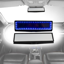 Brand New Galaxy Mirror Led Blue Color Light CLIP-ON Rear View Wink Rearview - £22.28 GBP