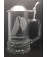VTG BEER STEIN GLASS West GERMANY OLD SPICE ALWE SAIL BOAT ANCHOR AMERIC... - $366.93 MXN