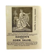 Hanson&#39;s Magic Corn Salve 1894 Advertisement Victorian Foot Medicine 3 A... - $27.41 CAD