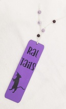 Decorative Wooden Purple Fancy Rat Tails Bookmark - Gift for Book Lover  - £4.63 GBP