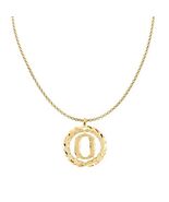 Genuine 14k Yellow Gold 0.78" Wreath Initial Letter O Pendant Necklace 1... - $467.28+