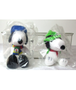 Lot of 2 MetLife Snoopy Dog 2014 Sochi Russia Winter Olympics Peanuts Pl... - $19.79