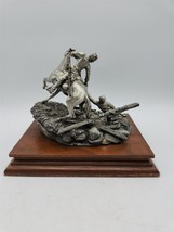 Chilmark Pewter Vintage 1987 Sculpture &quot;The Rescue&quot; FJ Barnum Civil War - $146.03