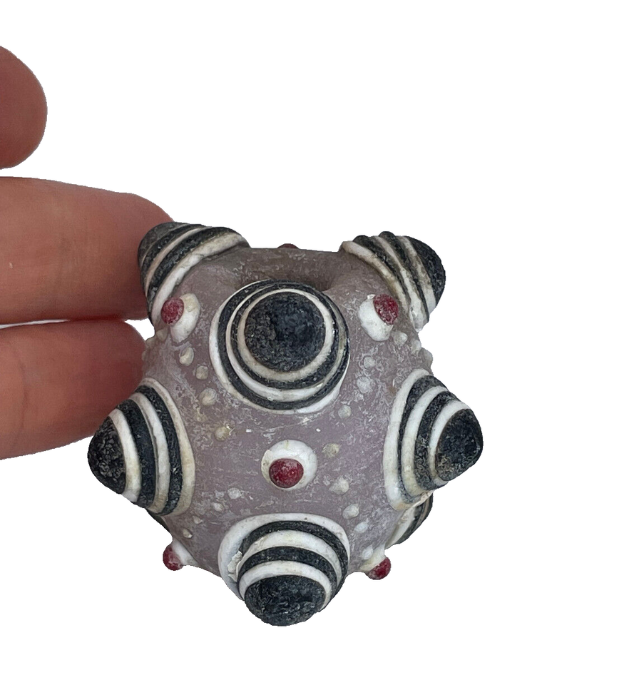 Vintage OR EARLIER Dragonfly Eye Bead Pendant Warring States Style Glass... - $133.24