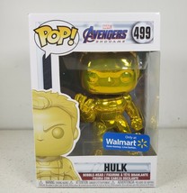 Funko POP Marvel Avengers Bobble Head Yellow Gold Chrome Hulk #499 NIB - £19.55 GBP