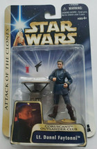 Star Wars Attack of the Clones Lt.Dannl Faytonni Figure Coruscant Outlander Club - £15.97 GBP